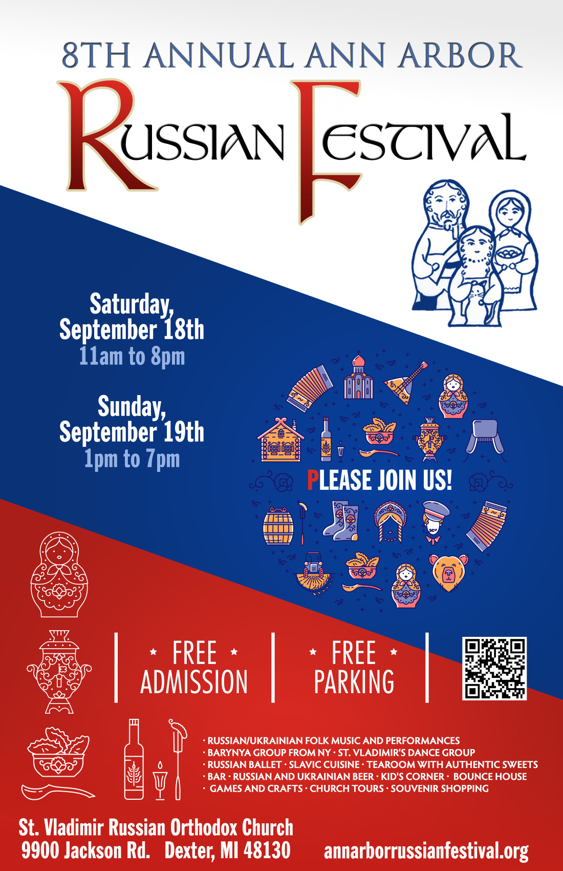 Ann Arbor Russian Festival Festival Flyer